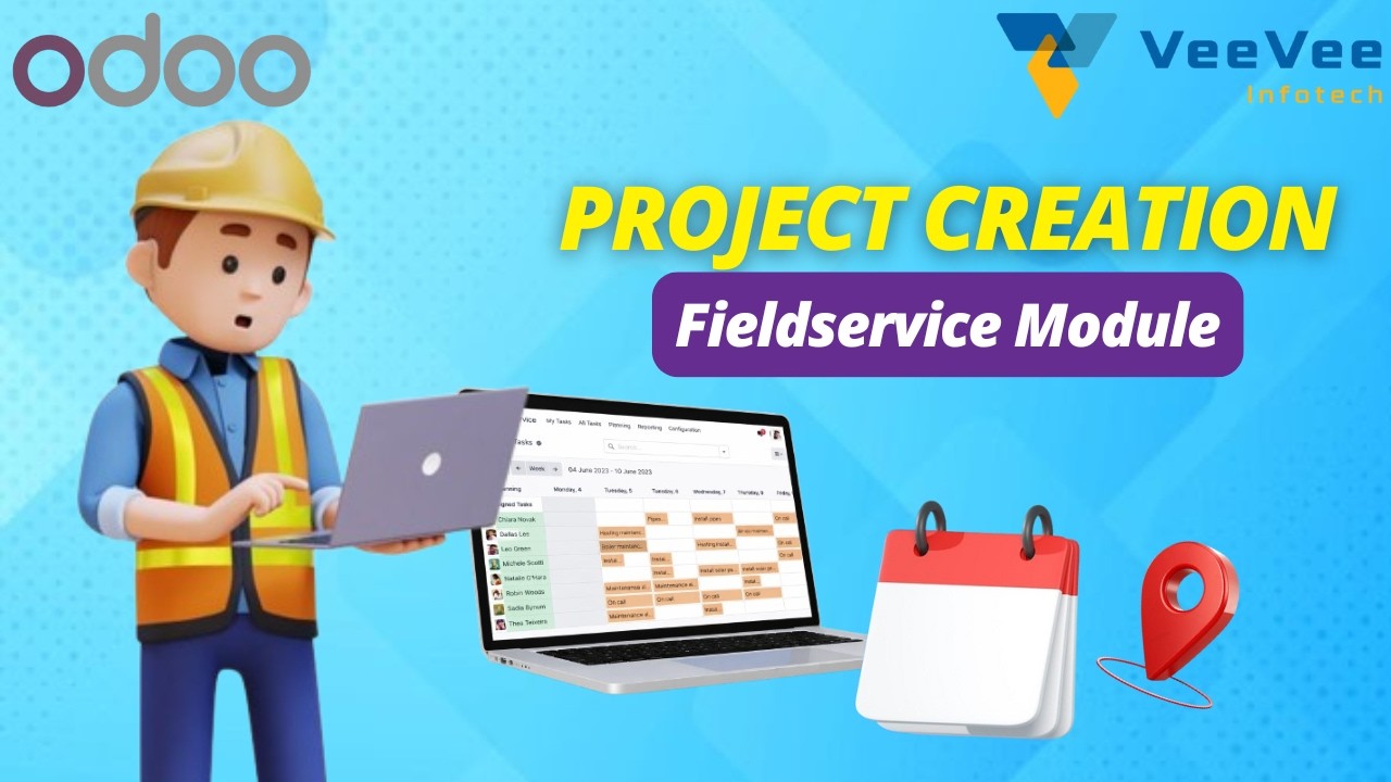 Odoo 19 Field Service Module | Project Creation Full Guide | Tamil | VeeVee Infotech