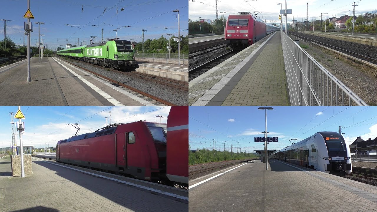 Bahnverkehr in Herford mit Flixtrain(Neu), Br 146.3 + Dostos, Desiro HC, Br 101, ICE 2. IC2 und mehr