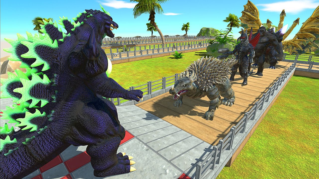SUPER GODZILLA OASIS DEATH RUN - Animal Revolt Battle Simulator