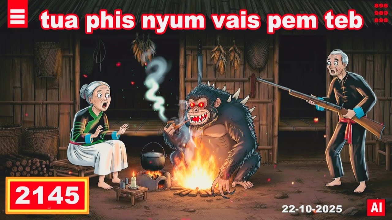 dab hais hmoob - 2145 - 22.10.2025 kill phis nyum vais pem teb, ອິນພາຍ, Дикий призрак