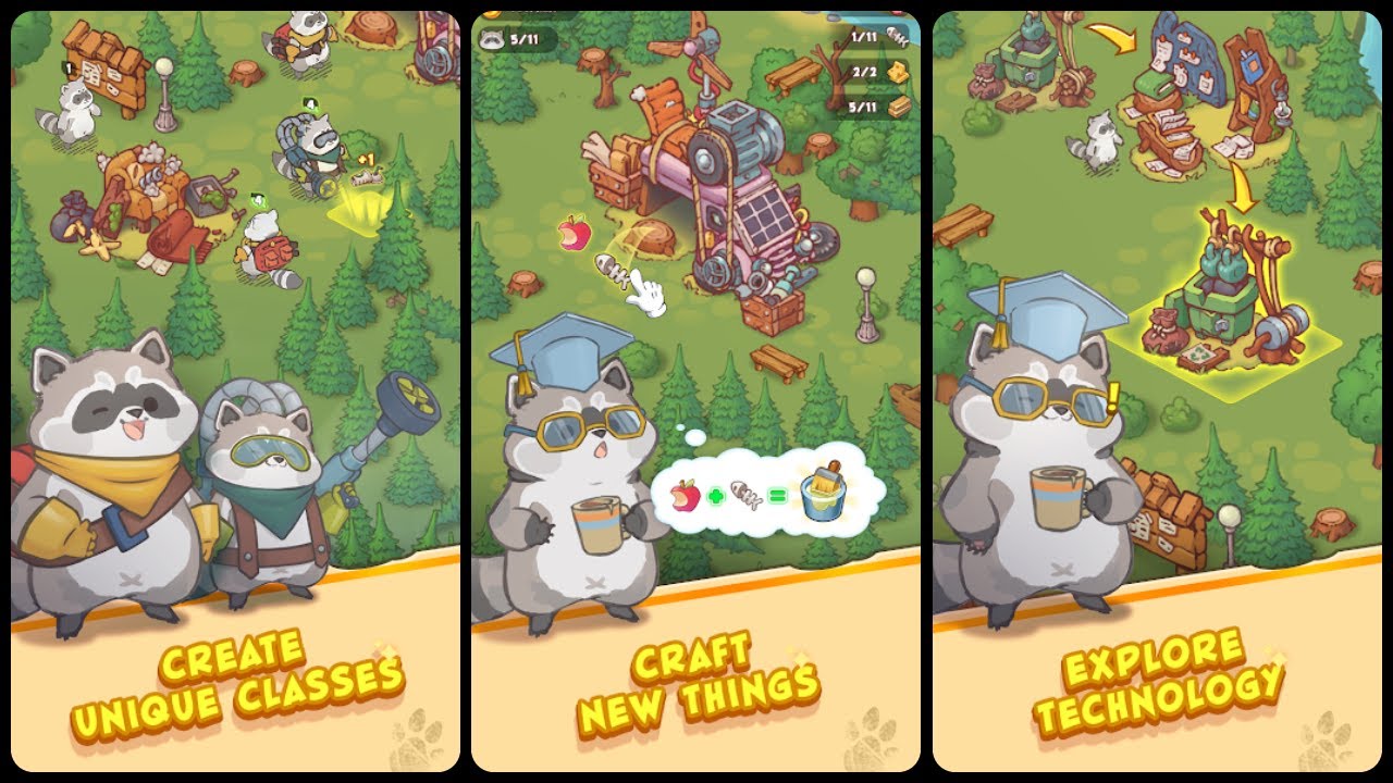 Racoon Tycoon Game Gameplay Android Mobile