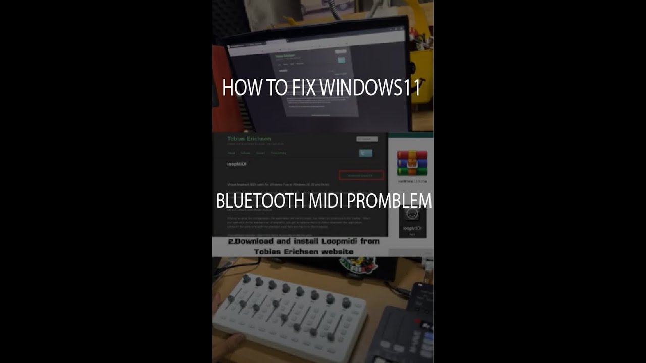 How to Fix Midi Bluetooth Promblem Windows11 ( SMC-MIXER and all BT MIDI Device )