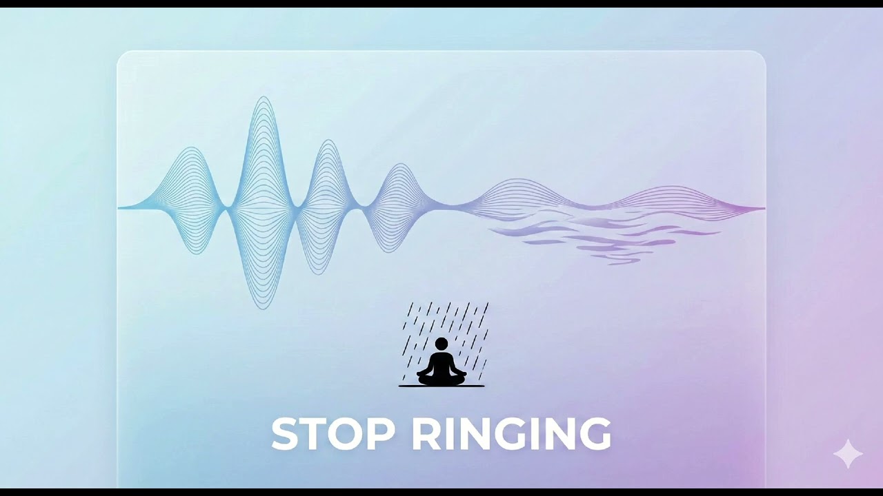 Stop Ear Ringing in 3 Minutes 🌧️ Instant Tinnitus Relief Sound | Pink Noise & Piano [Single]