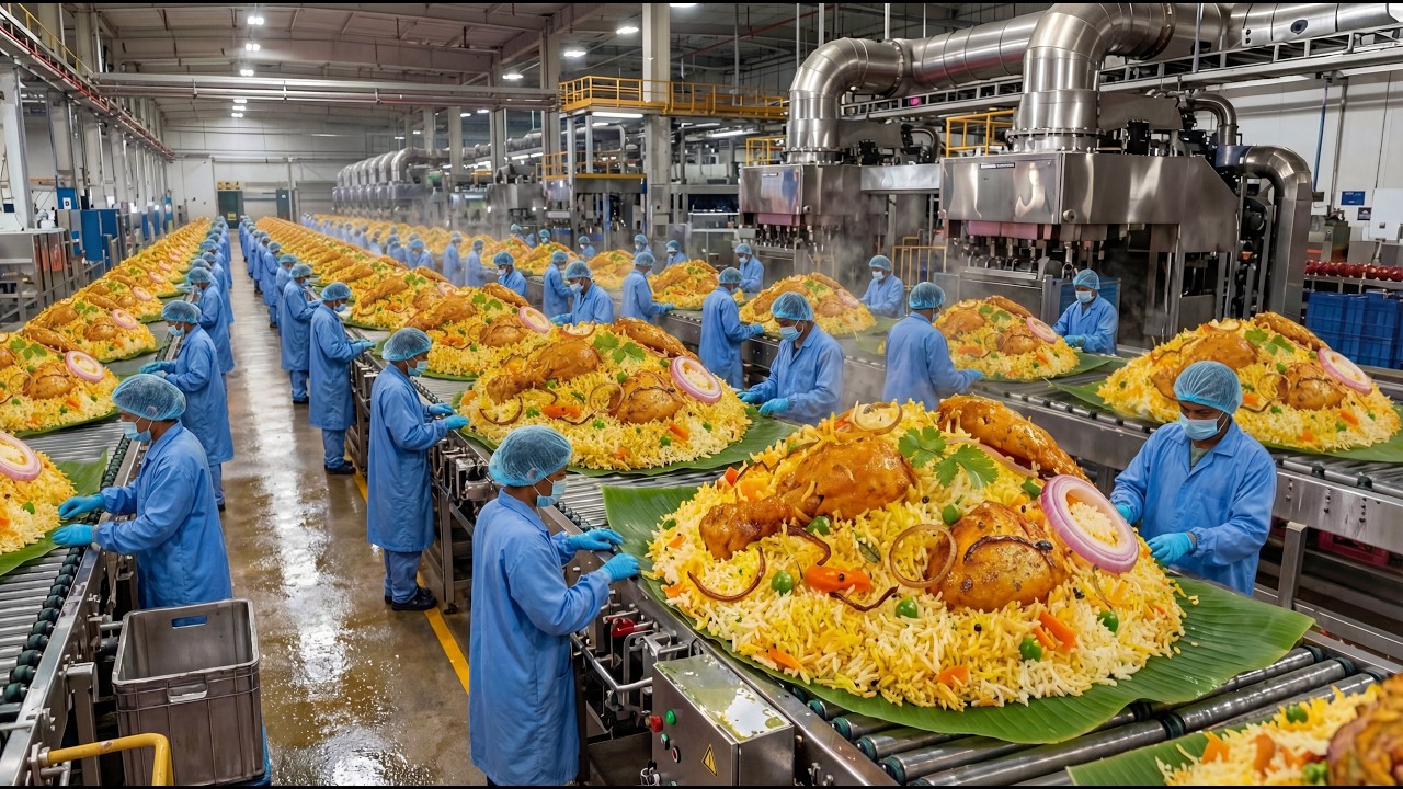 Inside the World’s Biggest Biryani Factory | Massive Food Manufacturing Process