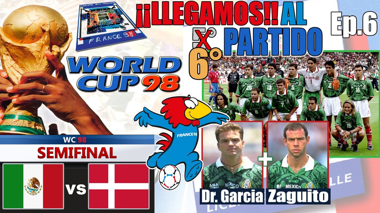 World Cup 98 [PC] - ¡¡¡SEMIFINAL!!! - México vs Dinamarca #worldcup #fifa #mexico #mundial