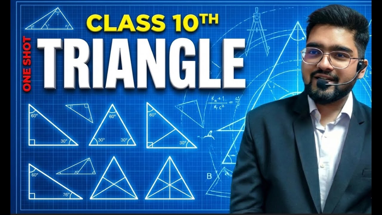 🚨Triangles ONE SHOT | Class 10 | Board Exam Special | Piyush Sir I Live
