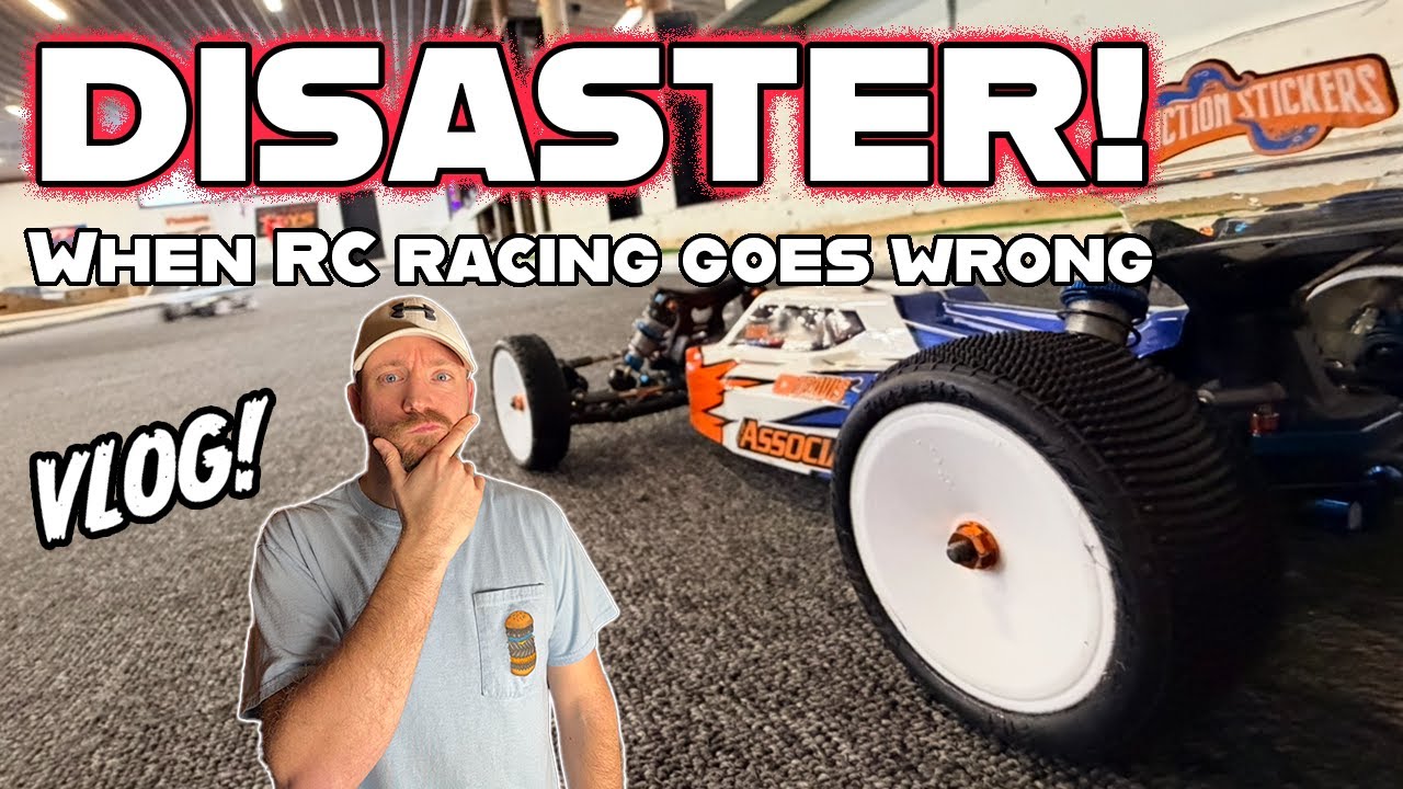 RC racing GONE WRONG! Damage, repairs, and a wild last lap.
