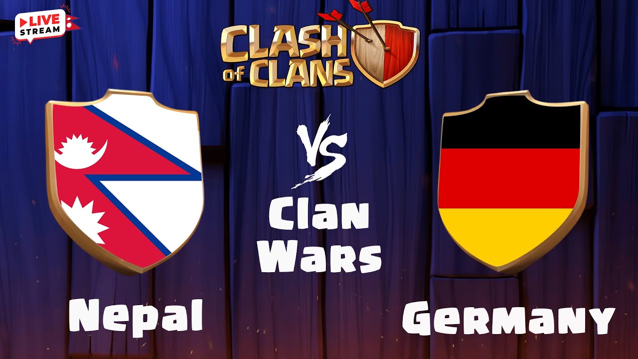 Clash of Clans Clan War LIVE 🔴 | TPJ Boy🇳🇵 vs DieKings🇩🇪 | 10v10 | Giveaway Coming Soon | Chessman🇳🇵