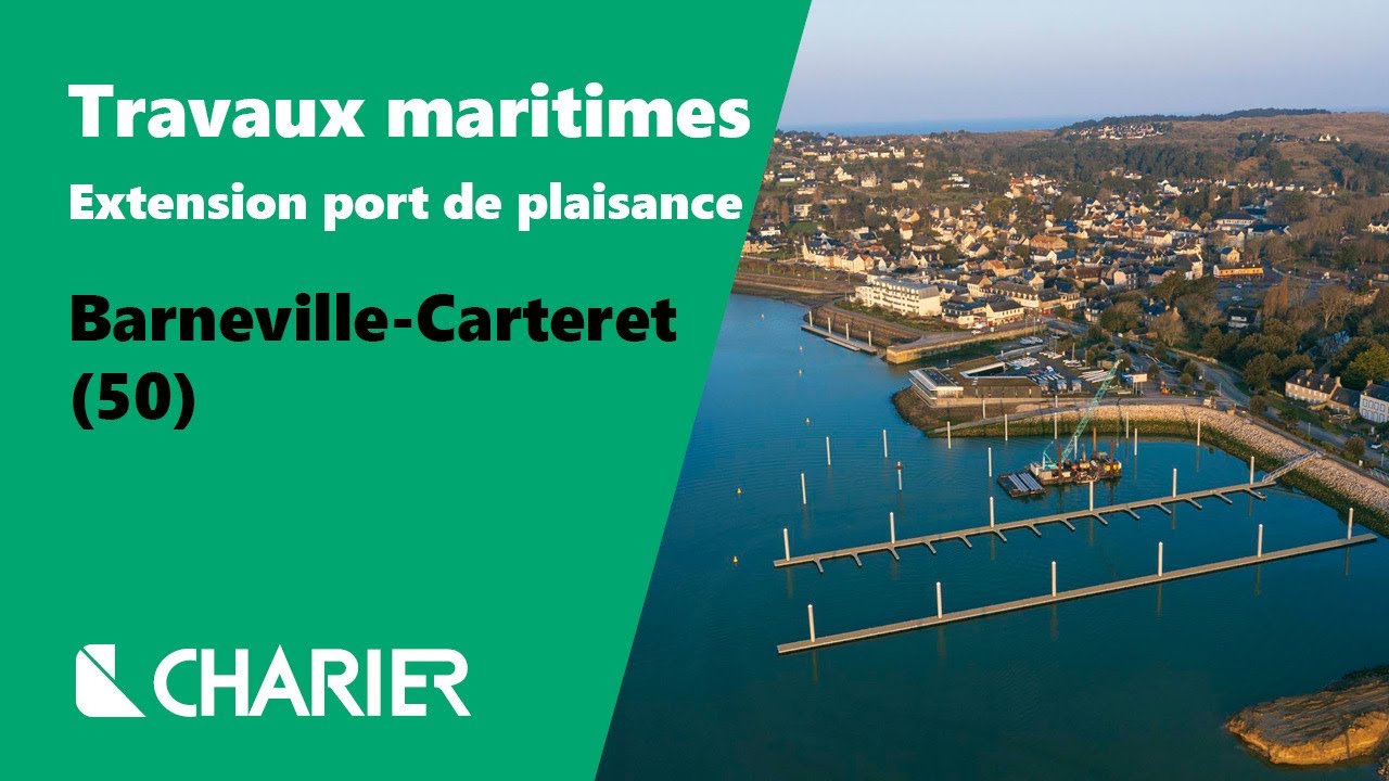 Travaux maritimes : extension du port de plaisance de Barneville-Carteret