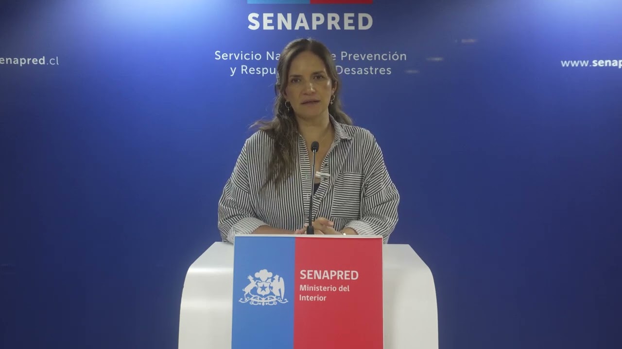 Directora Nacional de SENAPRED entrega balance de incendios forestales y contingencia meteorológica