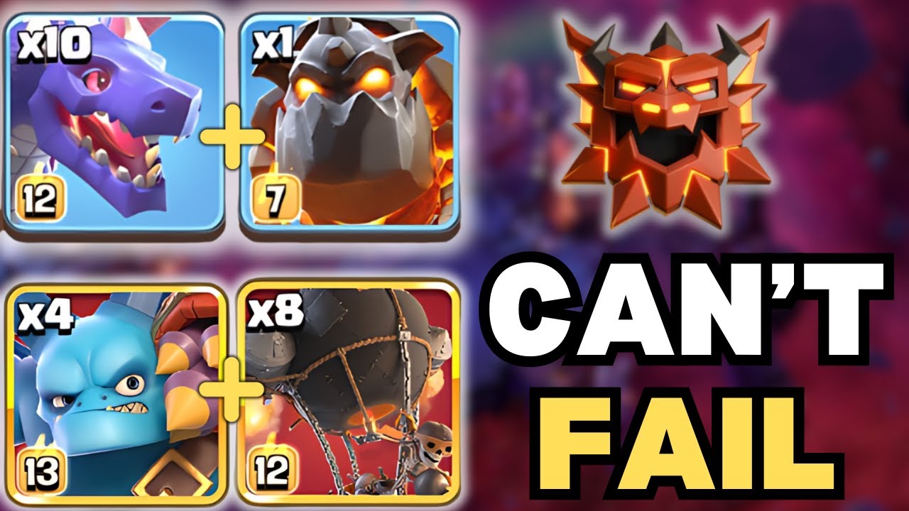 DOMINATING with the BEST Player's (I know personally) Dragon Army in Clash Of Clans