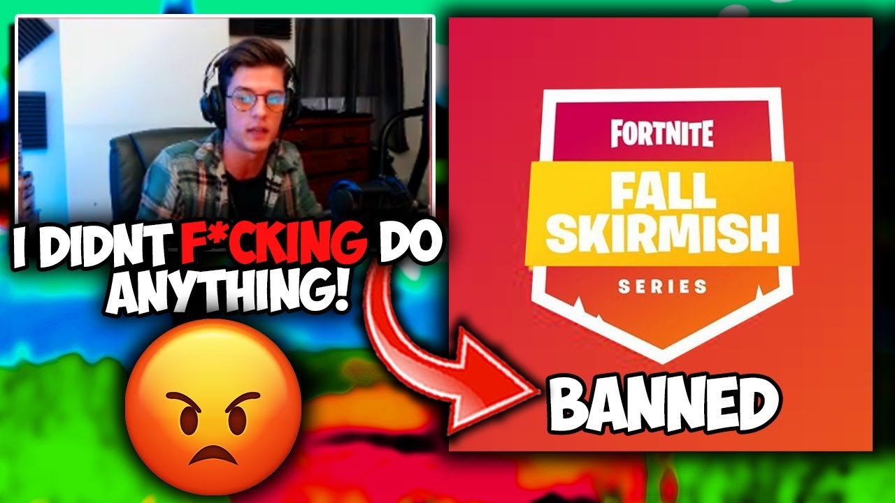 Nate Hill Gets *ANGRY* When He Finds Out About His Ban Live on Stream - Fall Skirmish (Fortnite)