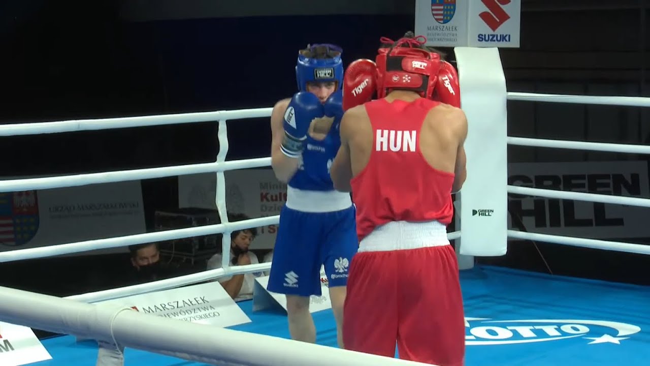 Kielce 2021 Session2B (M52kg) BERNATH Laszlo (HUN) vs KRZPIET Jakub (POL)