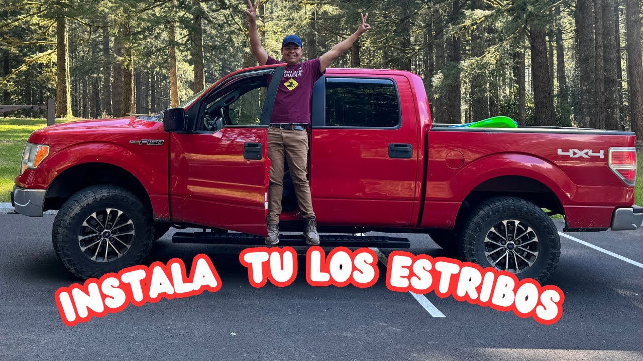 Como INSTALAR  unos estribos en una F150  CREW CAP 2009-2014