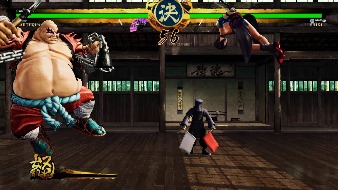Samurai Shodown 2019 Room matches- Oswalder (Earthquake) VS drive0 (Shiki)