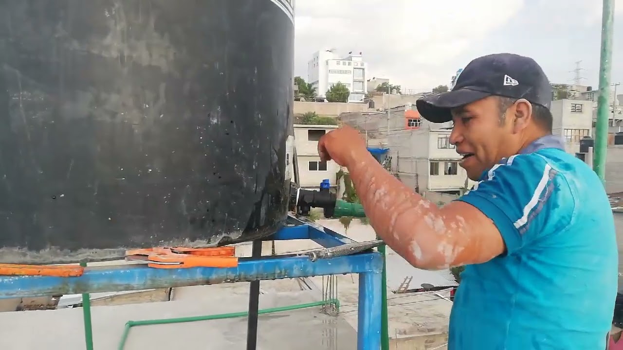 como cambiar llave de tinaco lleno de agua