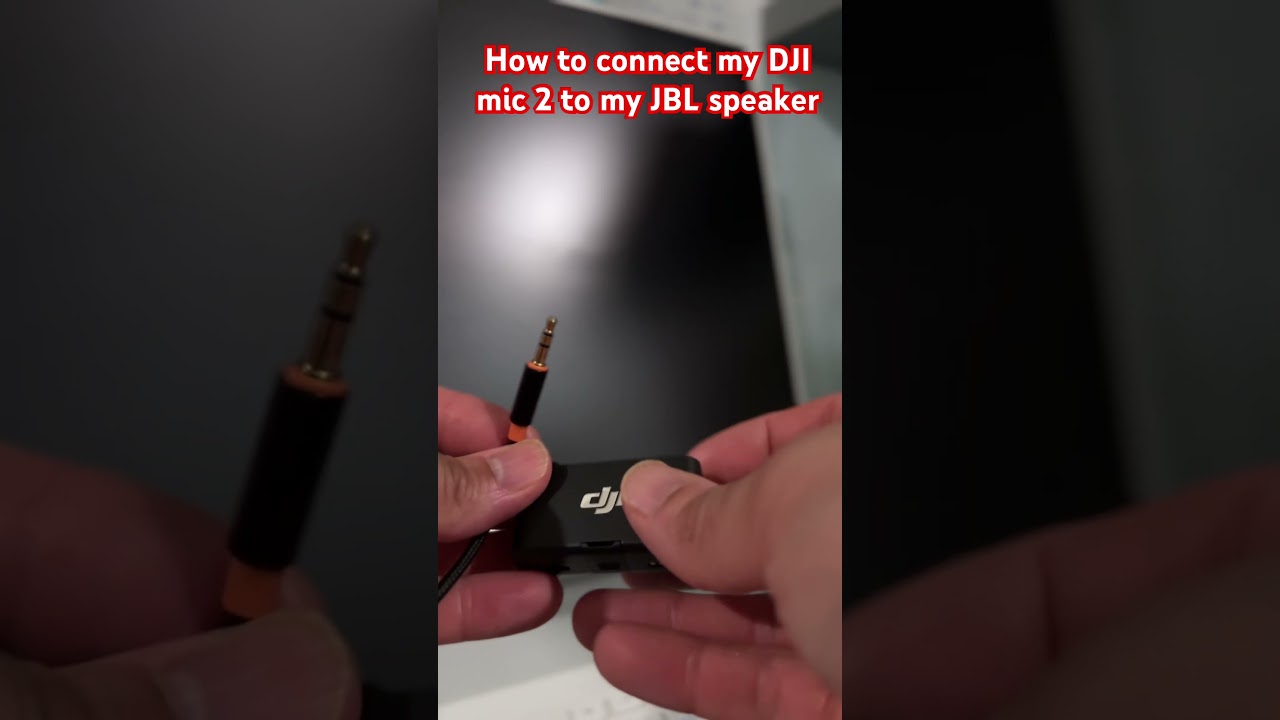 How to connect my DJI mic 2 to my JBL speaker