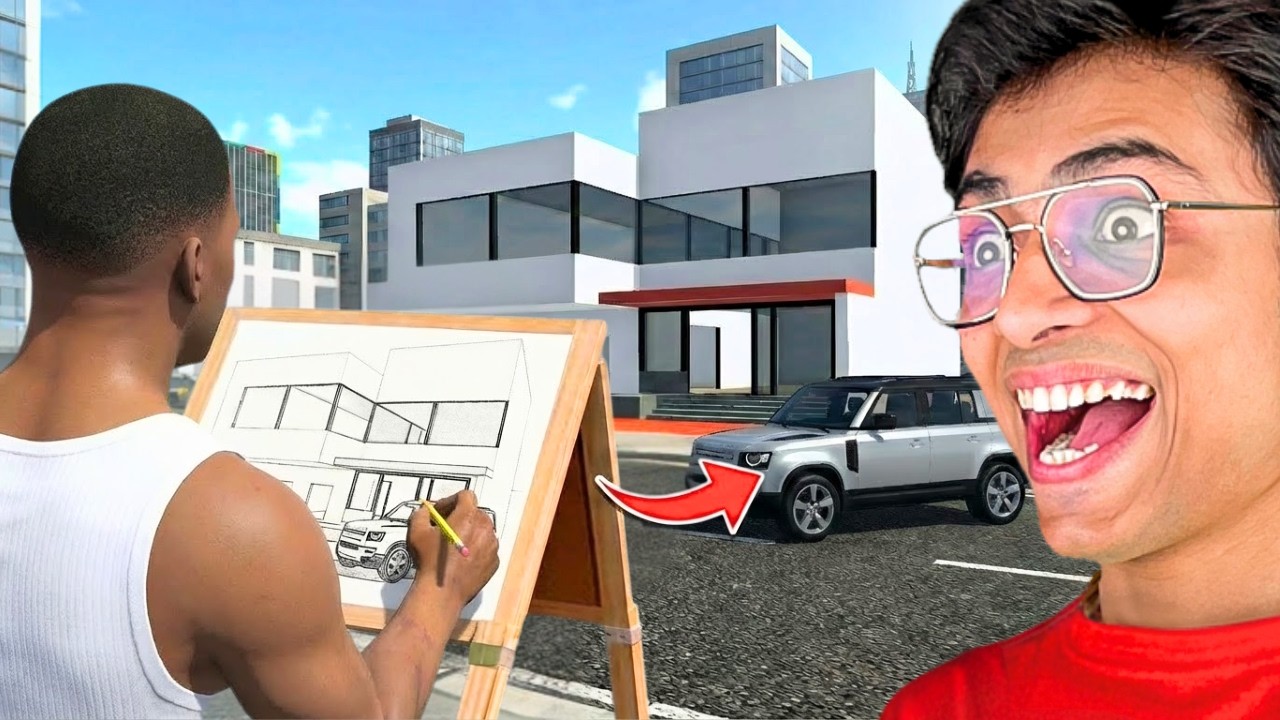 GTA5 Franklin Draw ANYTHING and IT BECOMES REAL😱
