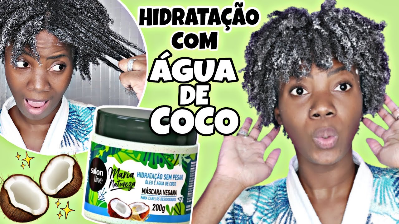 TESTEI A NOVA MARIA NATUREZA ÓLEO DE COCO e LEITE DE COCO SALON LINE - HIDRATAÇÃO SEM PESAR