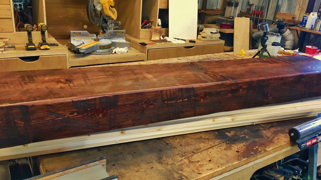 Building a Rustic Wood Mantle