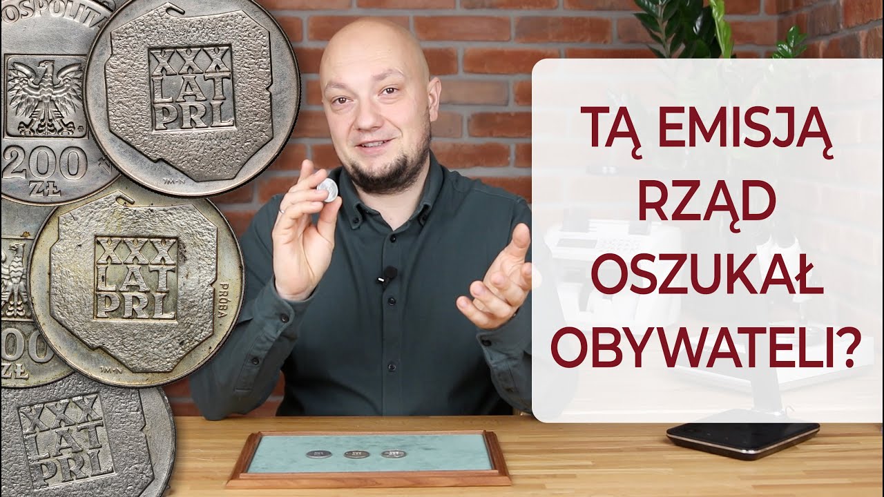 Srebrna moneta 200 zł XXX lat PRL, czyli tzw. 