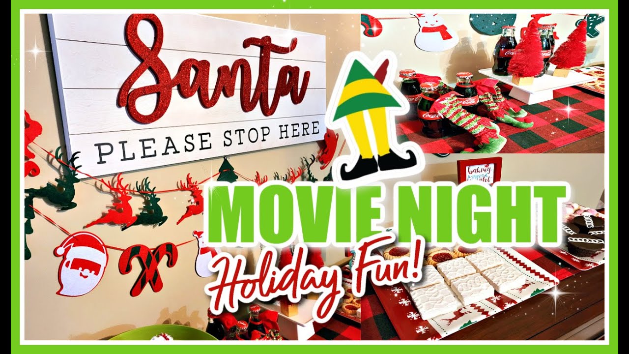 Holiday Movie Night Ideas | Movie Elf Snack Bar Ideas