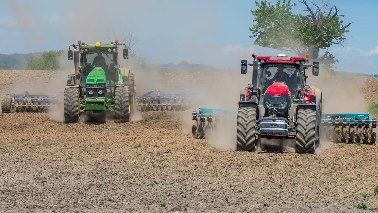 Príprava pôdy 2025 | John Deere 8430 | Case Optum 300