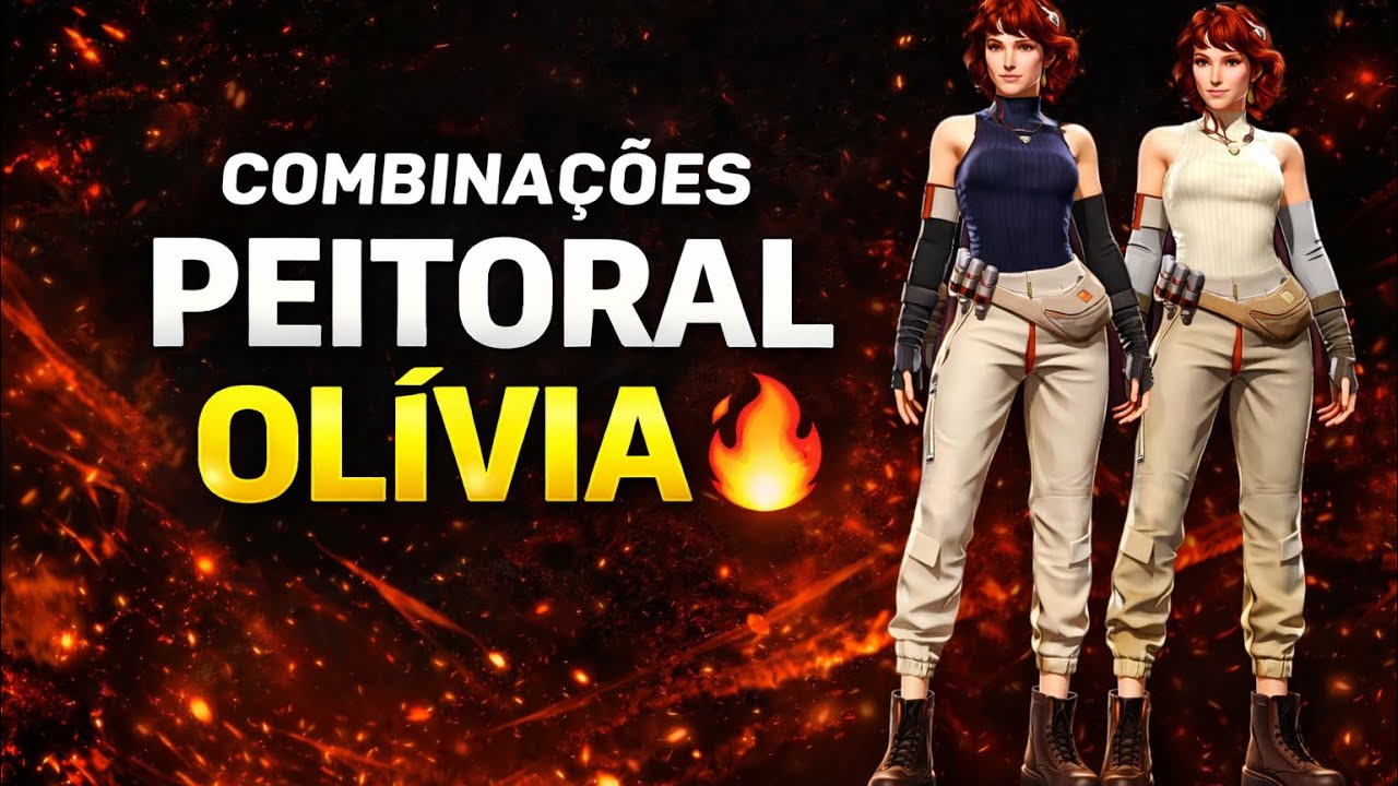 Combinações peitoral Olívia #freefire #ff #garenafreefire #freefirelovers #garena #combinaçõesff 