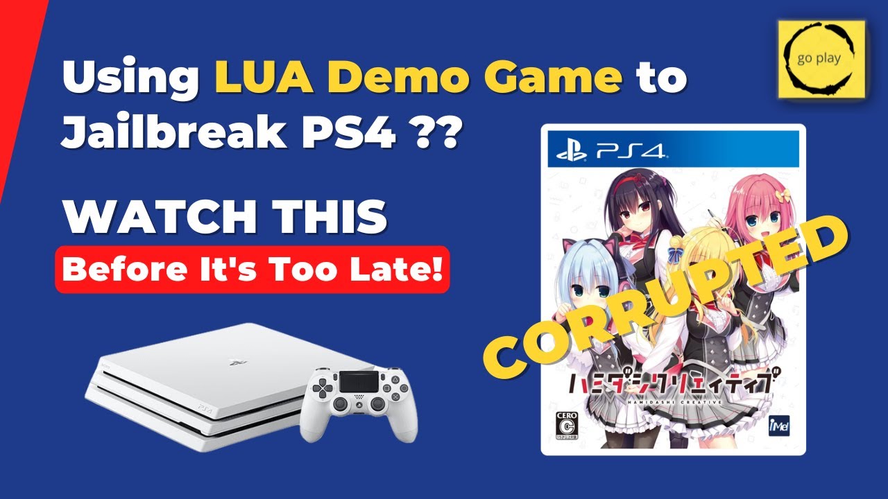 Как переустановить демо-игры PS4 LUA без джейлбрейка и активации HEN!