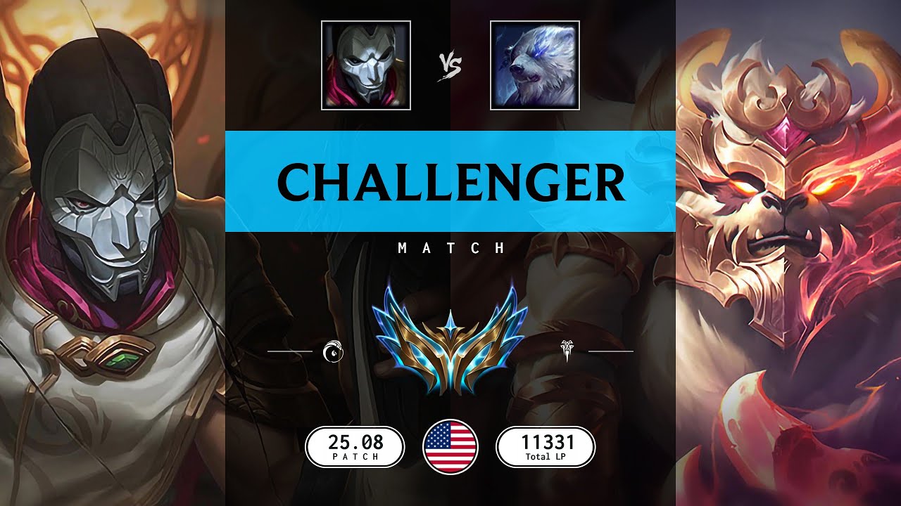 Challenger Match: Over 10.000 LP - NA server Patch 25.08