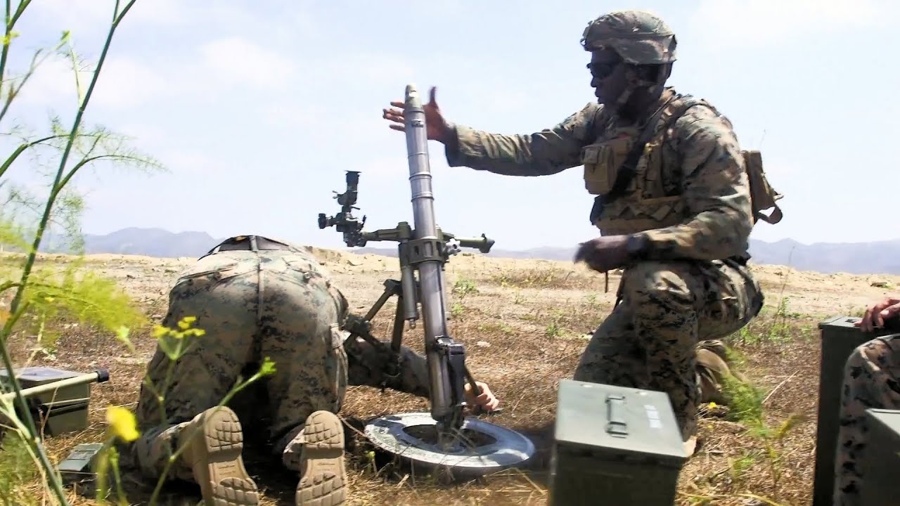 Marines With IULC Fire Various Weapons