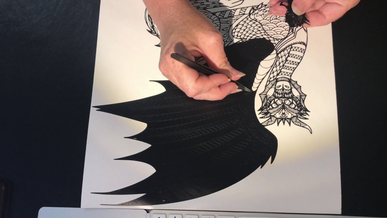 Dragon Zentangle Time-Lapse