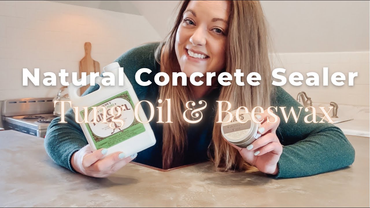 How To Waterproof A Concrete Countertop With Natural Products | Tung Oil & Beeswax