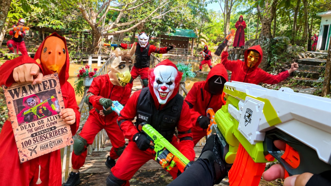 Nerf War | Abandoned Restaurant Battle 1 (Nerf First Person Shooter)