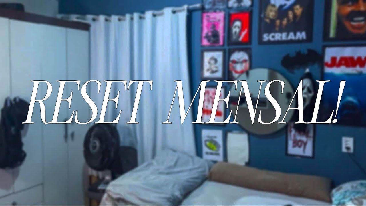 RESET MENSAL ATIVADO! Daily vlog faxina no quarto + organização do guarda-roupa.
