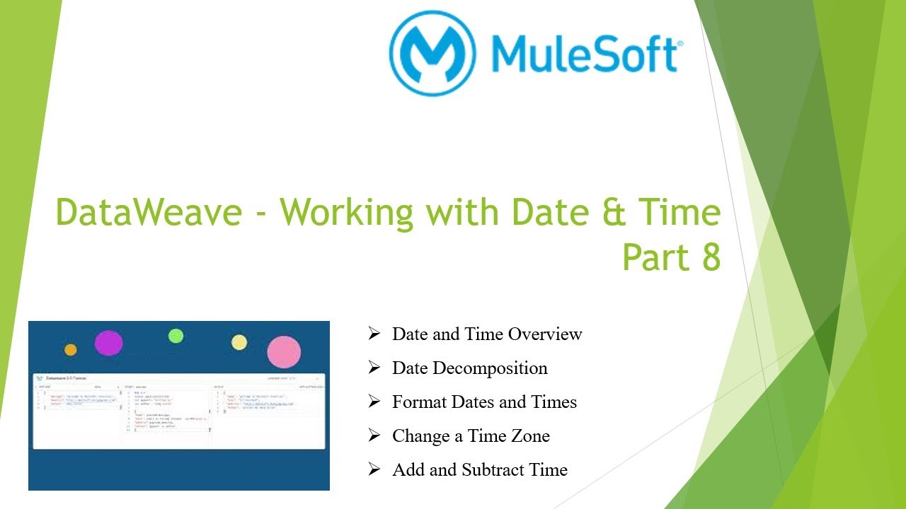 Mulesoft Tutorials | DataWeave - Working with Date and Time Part 8 | DataWeave | NetBook | P21