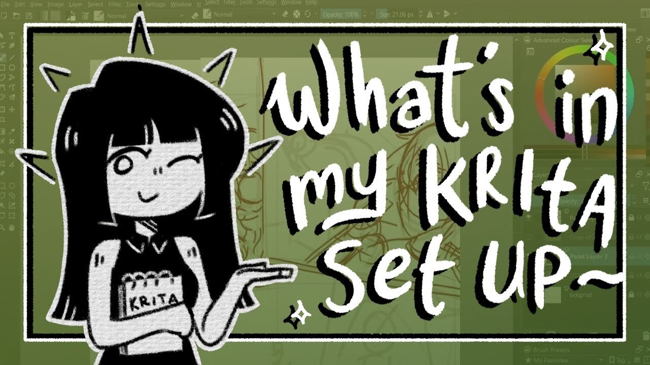 what's in my digital art set up (ft. krita my love)