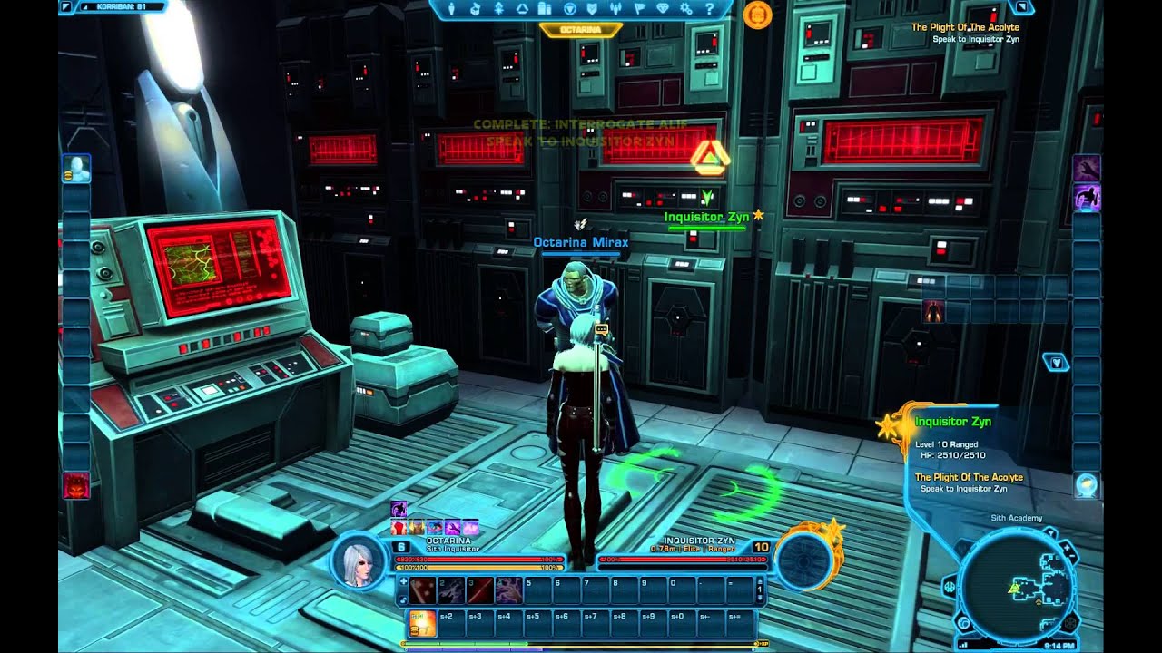 SWTOR: Sith Inquisitor - The Plight Of The Acolyte - Part 1