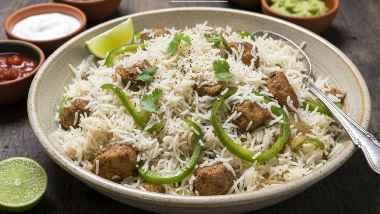 Restaurant Style Fajita Rice Recipe | Fajita Rice | Tastiest Rice For Dinner | Roz ka Dastarkhan