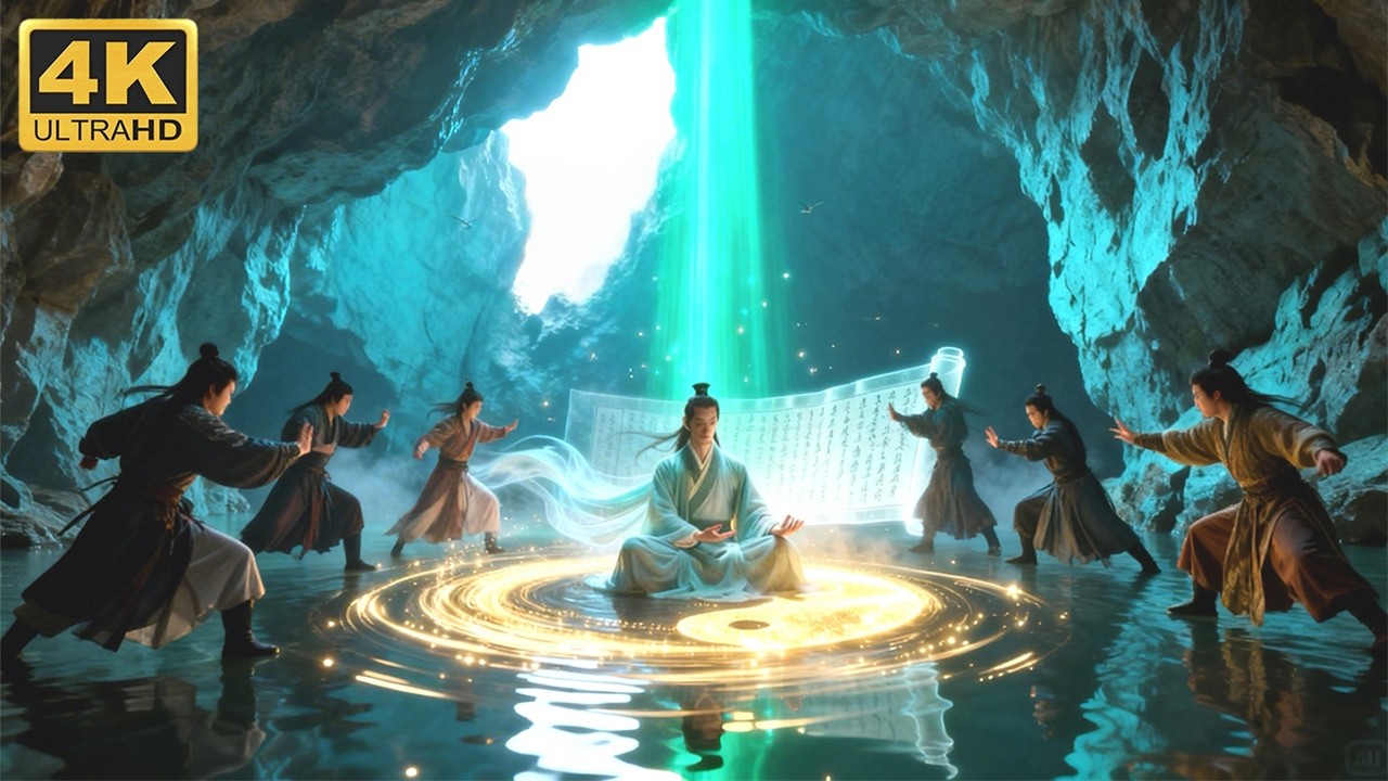 绝世神功首秀！一招吸干六大高手内力，这波操作太离谱！😄😄😄【天龙八部ENG SUB】 #chinesetelevisiondramas