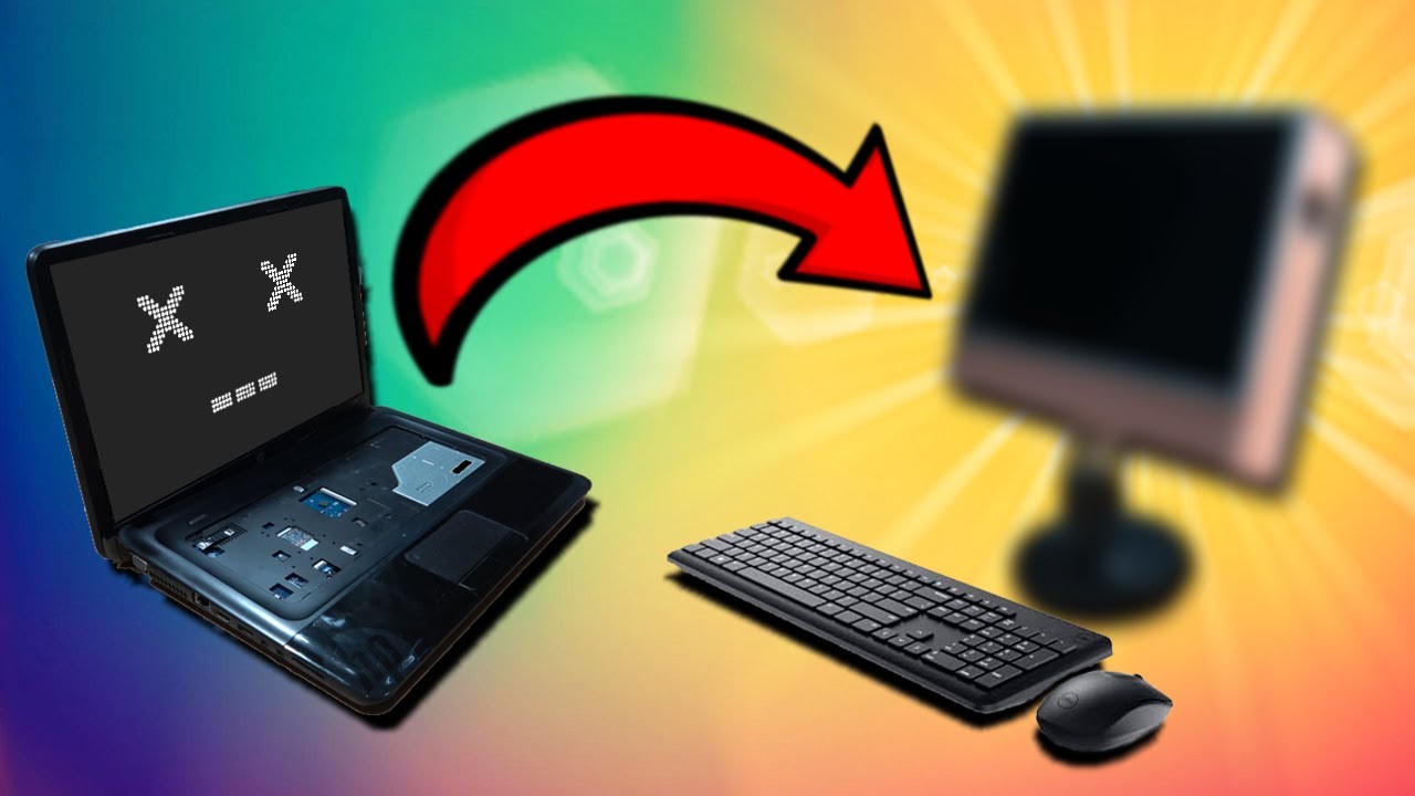C&oacute;mo convertir una LAPTOP en una PC de escritorio TODO EN UNO