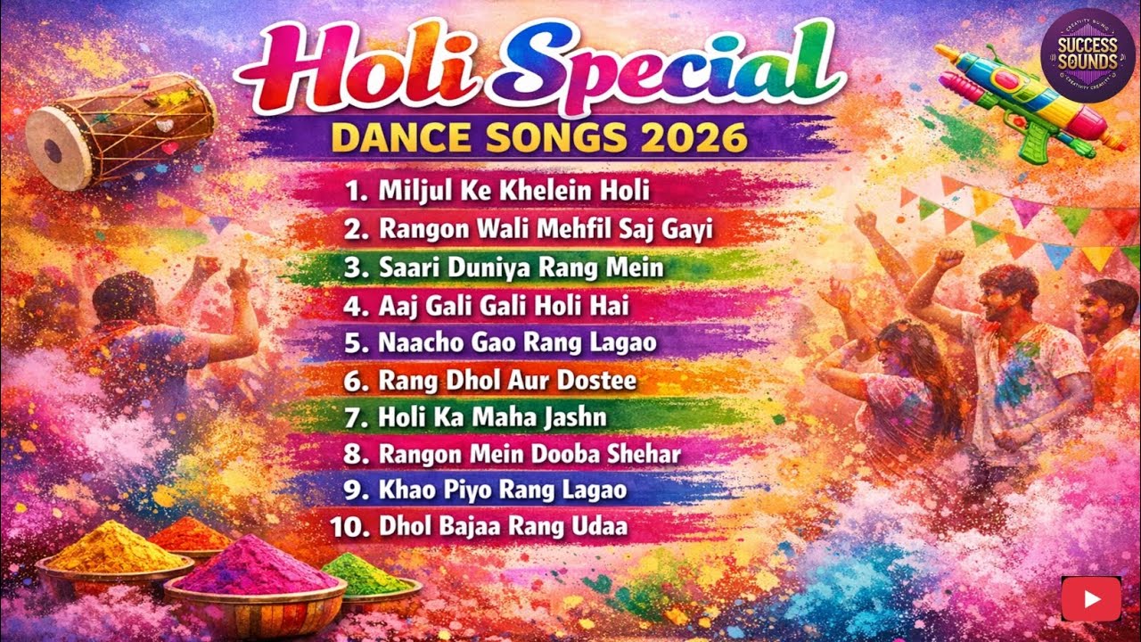 HOLI SPECIAL DANCE SONGS 2026 | HAPPY HOLI | SUCCESS SOUNDS 