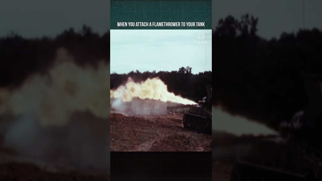 When You Attach a Flamethrower To Your Tank