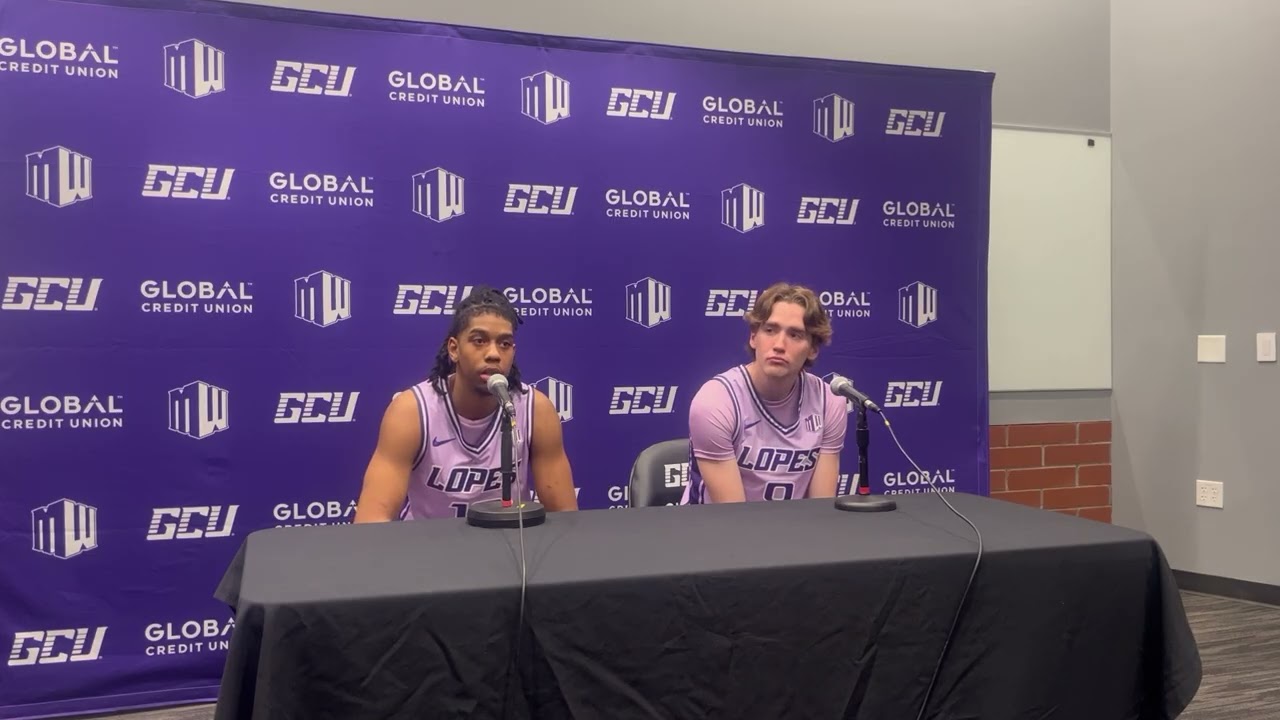 Jaden Henley and Dusty Stromer talk Lopes Baskeyball after 78-56 win over San Jose State 1/10/2026