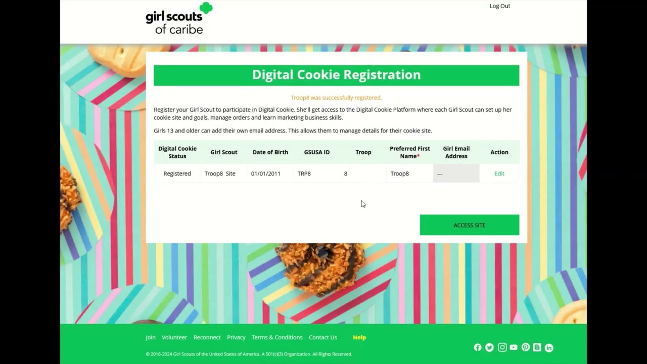Digital Cookie for Volunteers: Access Your Troop Virtual Booth Link