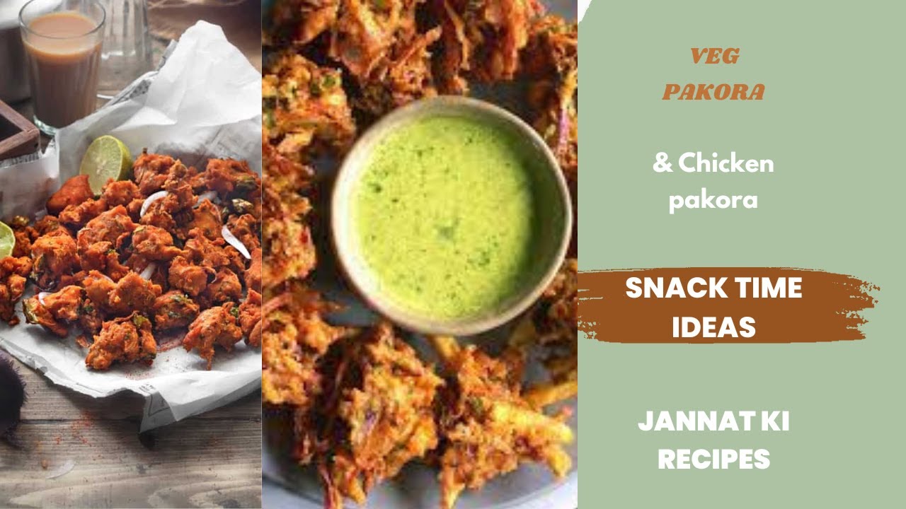 2 IN 1 Recipe | Veg pakora and Chicken pakora | Specially for rainy weather | Rainy ideas| JKK