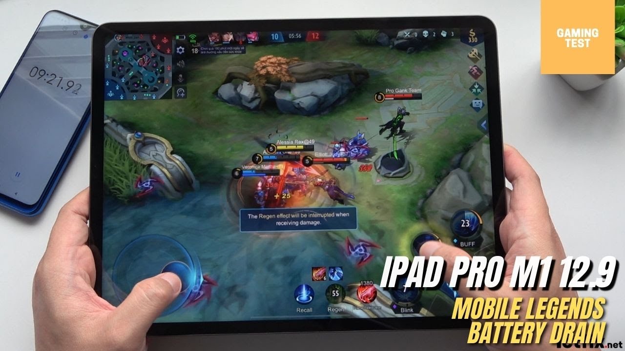 iPad Pro 12.9 2021 Mobile Legends Gaming test | Apple M1