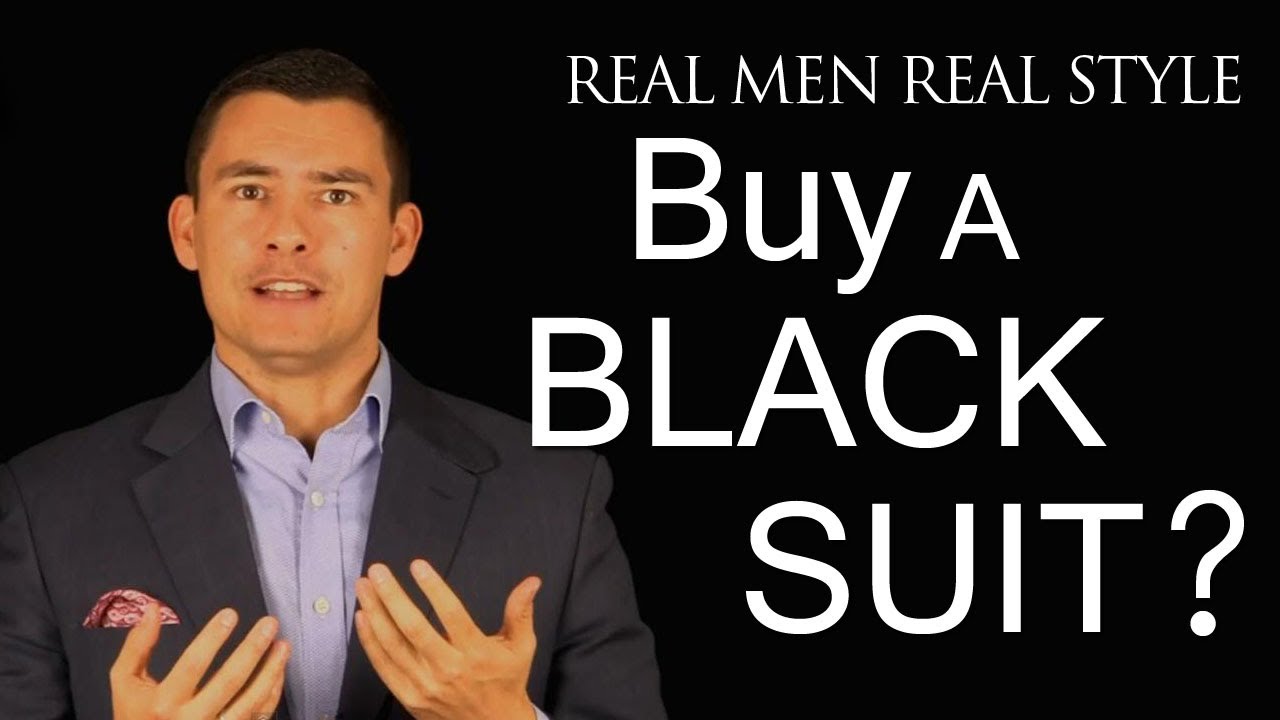 Should a Man Buy a Black Suit - Men's Style Fashion Advice - When to wear 2-Piece Black Suits