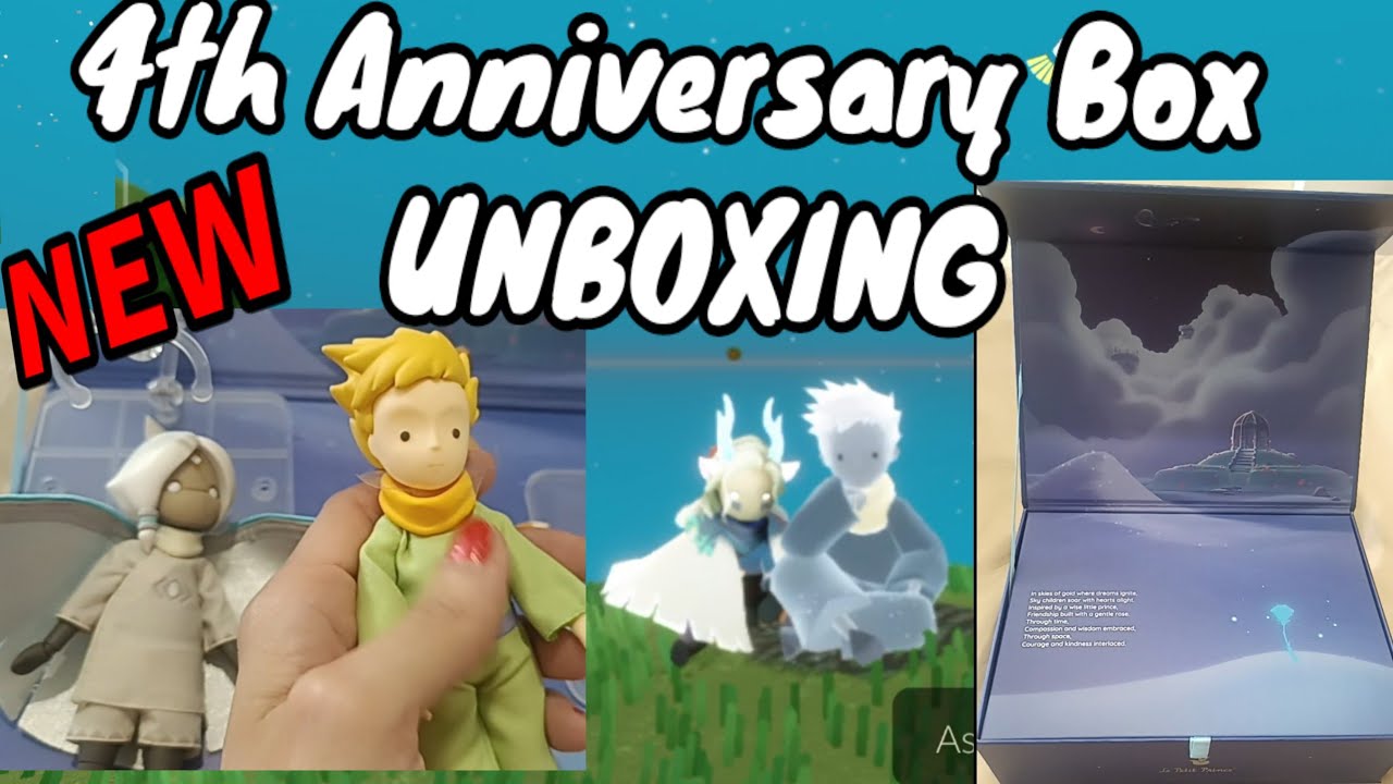 4th Anniversary Box - Sky x little Prince UNBOXING Sky children of the light skycotl