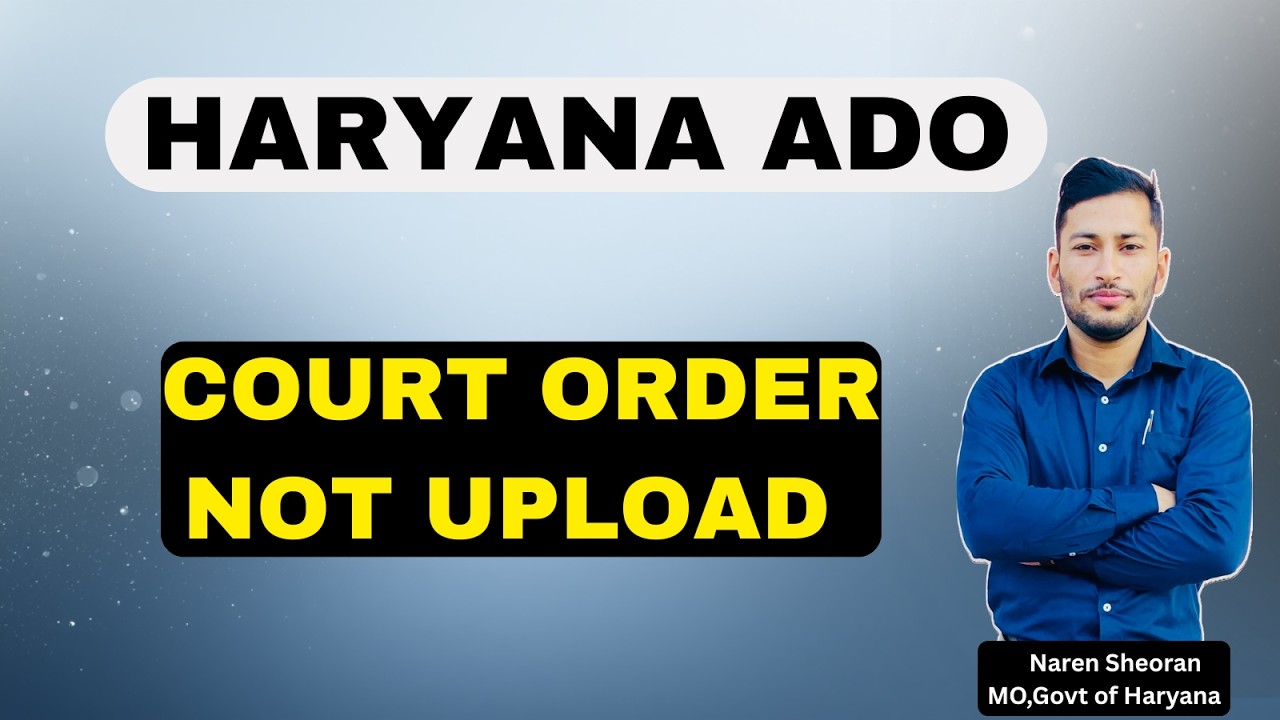 HARYANA ADO COURT ORDER